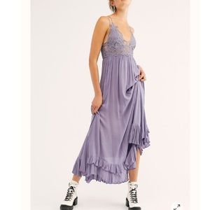 Free People Lavender Lace Maxi Dress